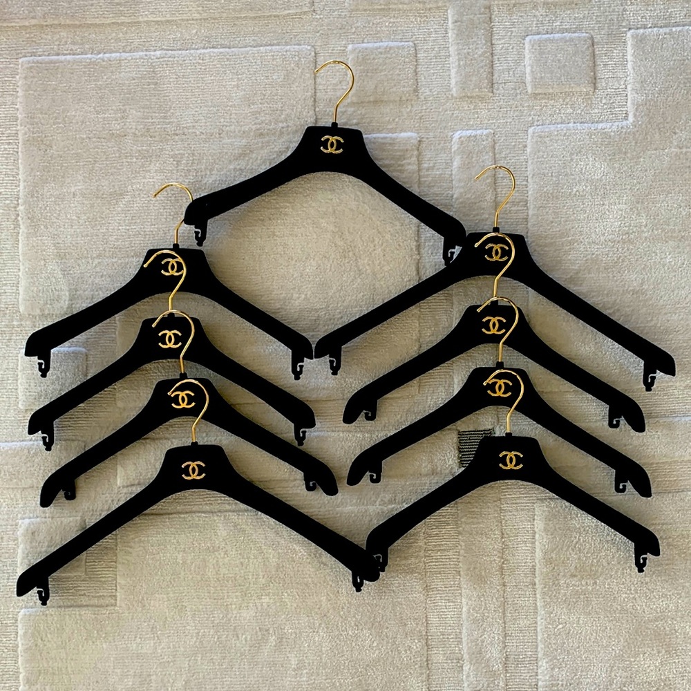 Set of Chanel Velvet hangers